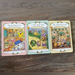 vintage 1995 children's book series titled "Tales from the Carrot Patch” 3 books